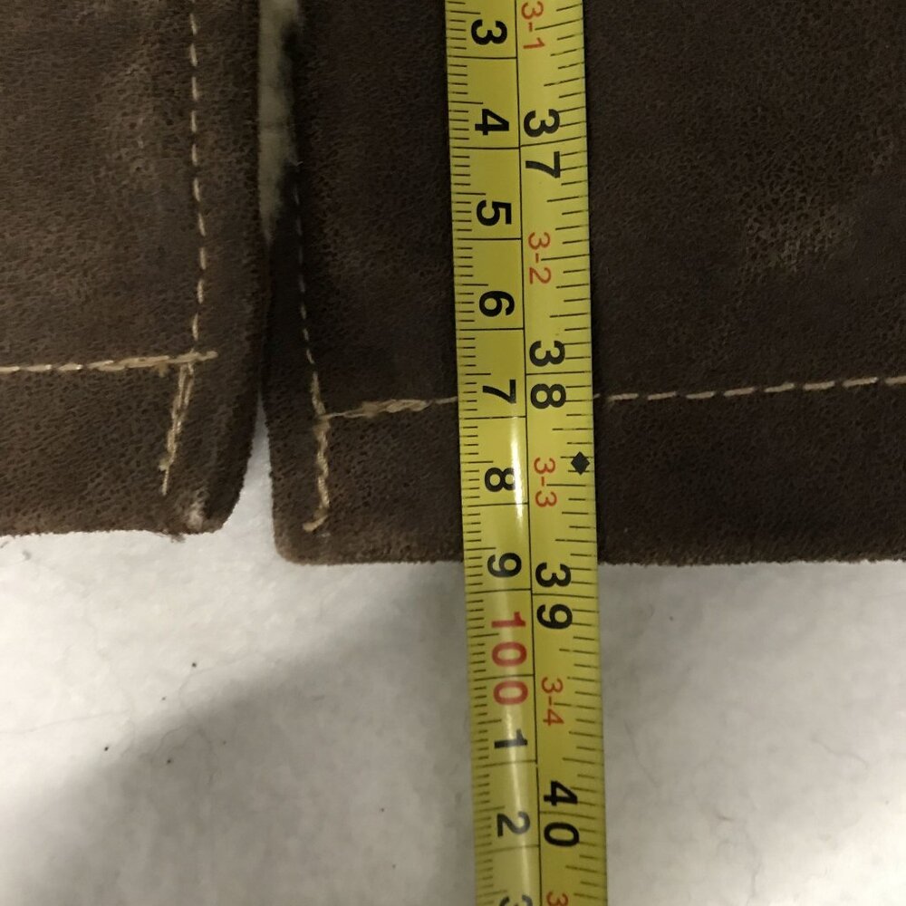 Womens Pennylane Coat Size 2 Long Brown Leather Mid Length - Picture 10 of 14